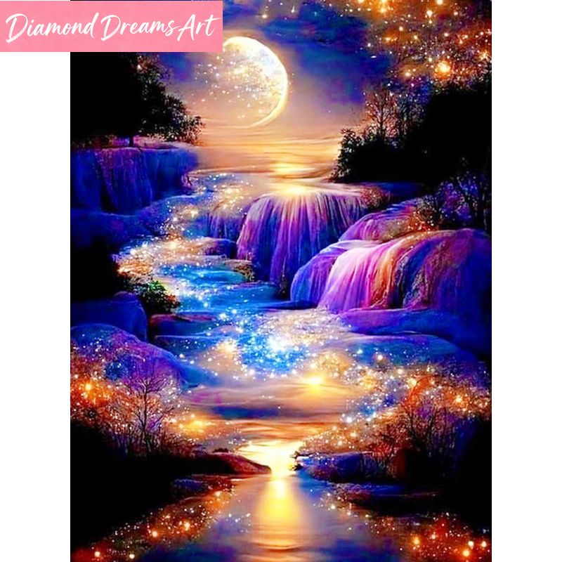 Resin Craft Kit - Pintura de Diamantes sin Marco, Paisaje