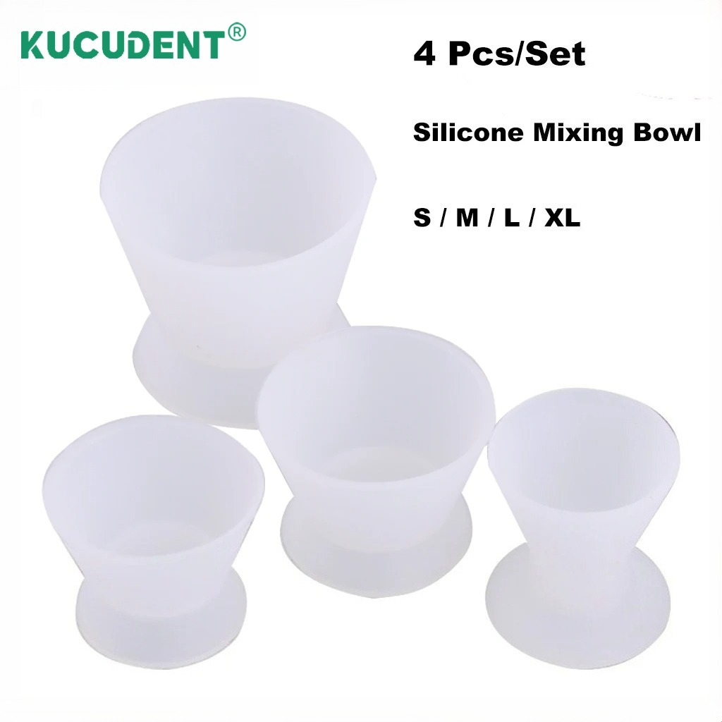 Mixing Cup Silicone - Juego de 4 piezas de recipientes