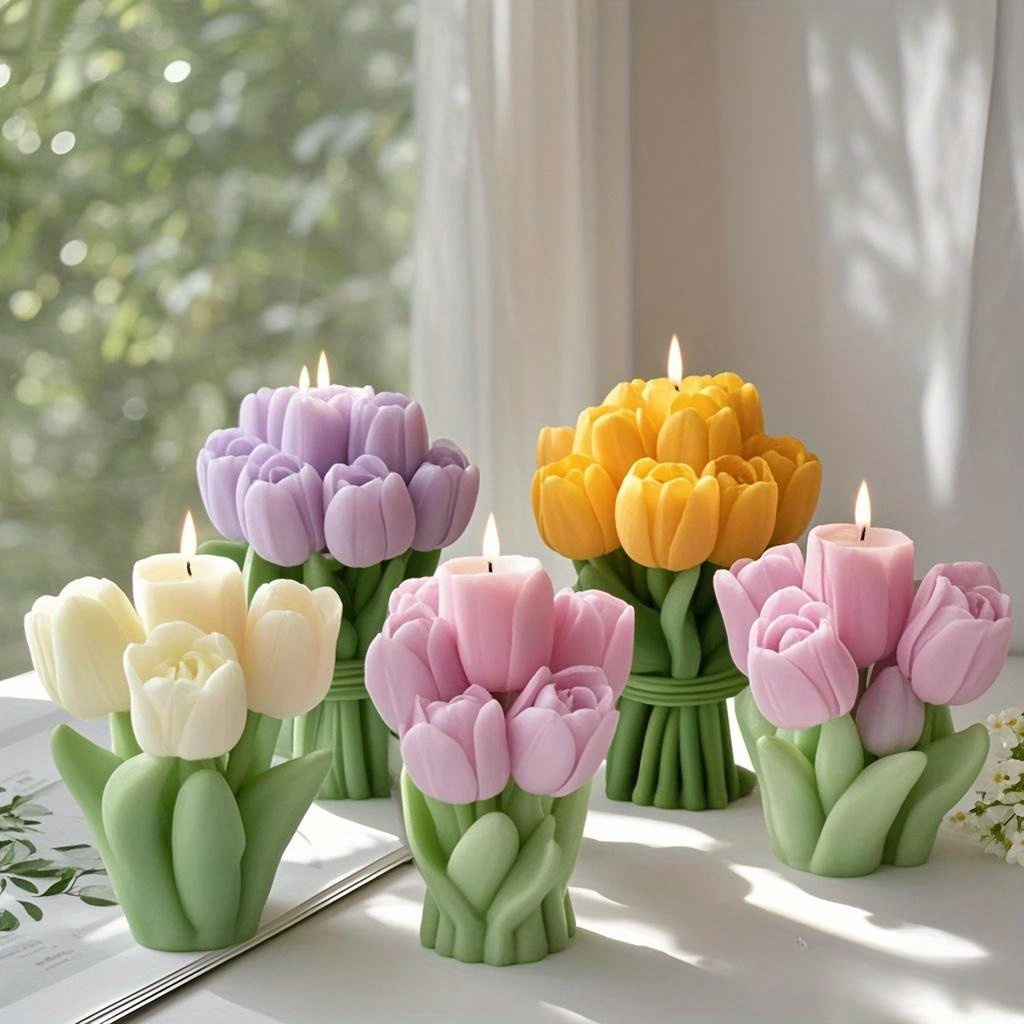 Resin Craft Ideas - Ramo de tulipán 3D, moldes para