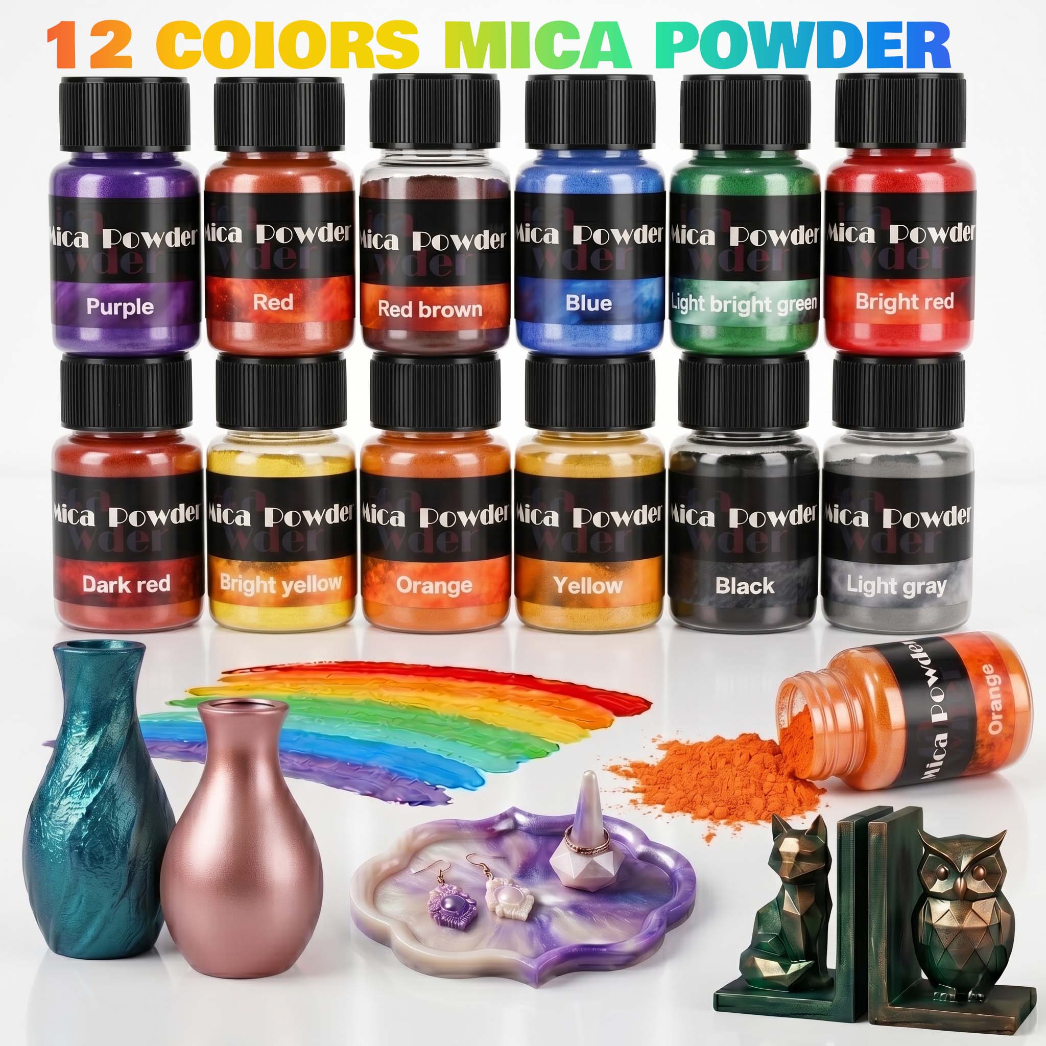 Resin Pigment Set - Pigmento de Yeso en Polvo de
