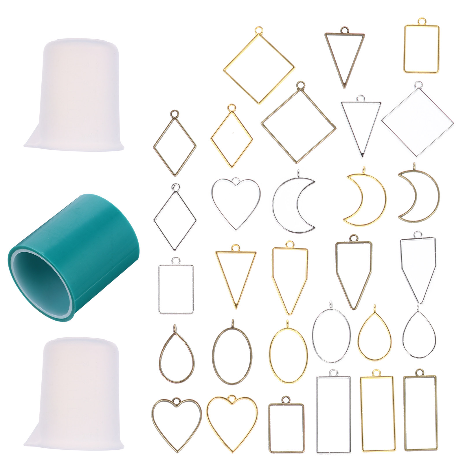 Kit de manualidades DIY con 33 - Resin Jewelry Kit reseña y precio