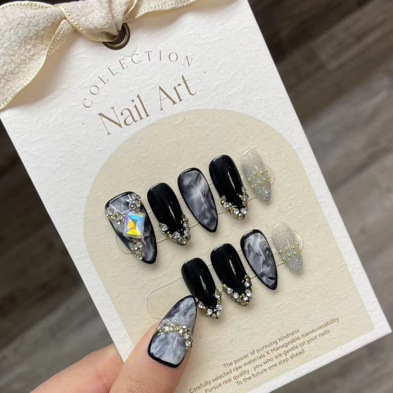 Uñas postizas hechas a mano co - Resin Craft Material reseña y precio