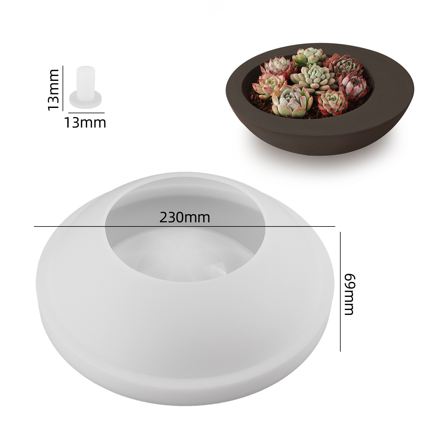 Molde de silicona con forma de - Coaster Mold Round reseña y precio