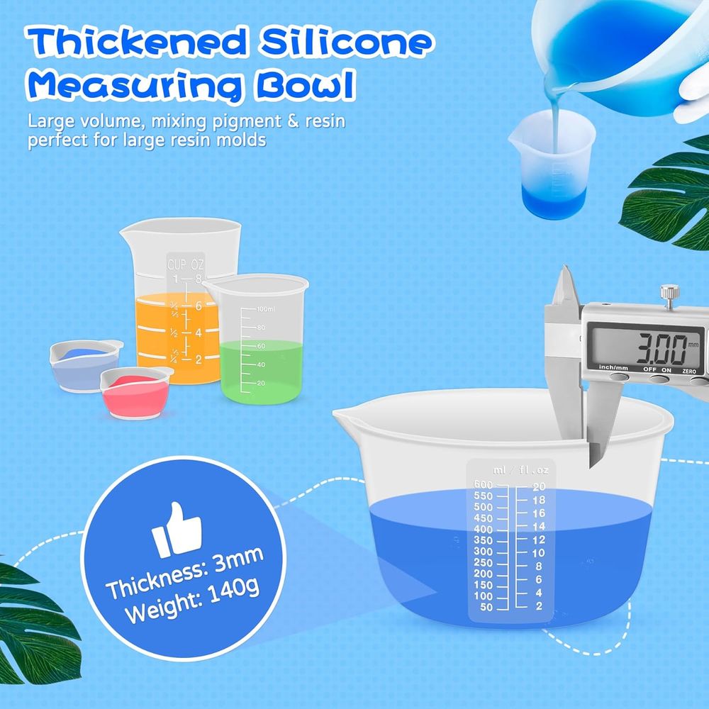 Tazas Medidoras de Silicona pa - Mixing Cup Silicone reseña y precio