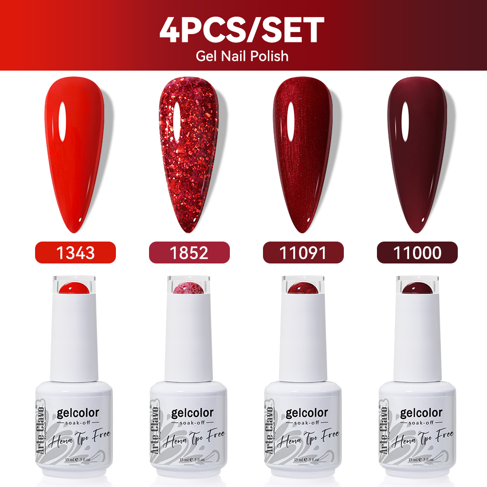 Arte Clavo 4 piezas/Set Esmalt - Resin Glitter Pack reseña y precio