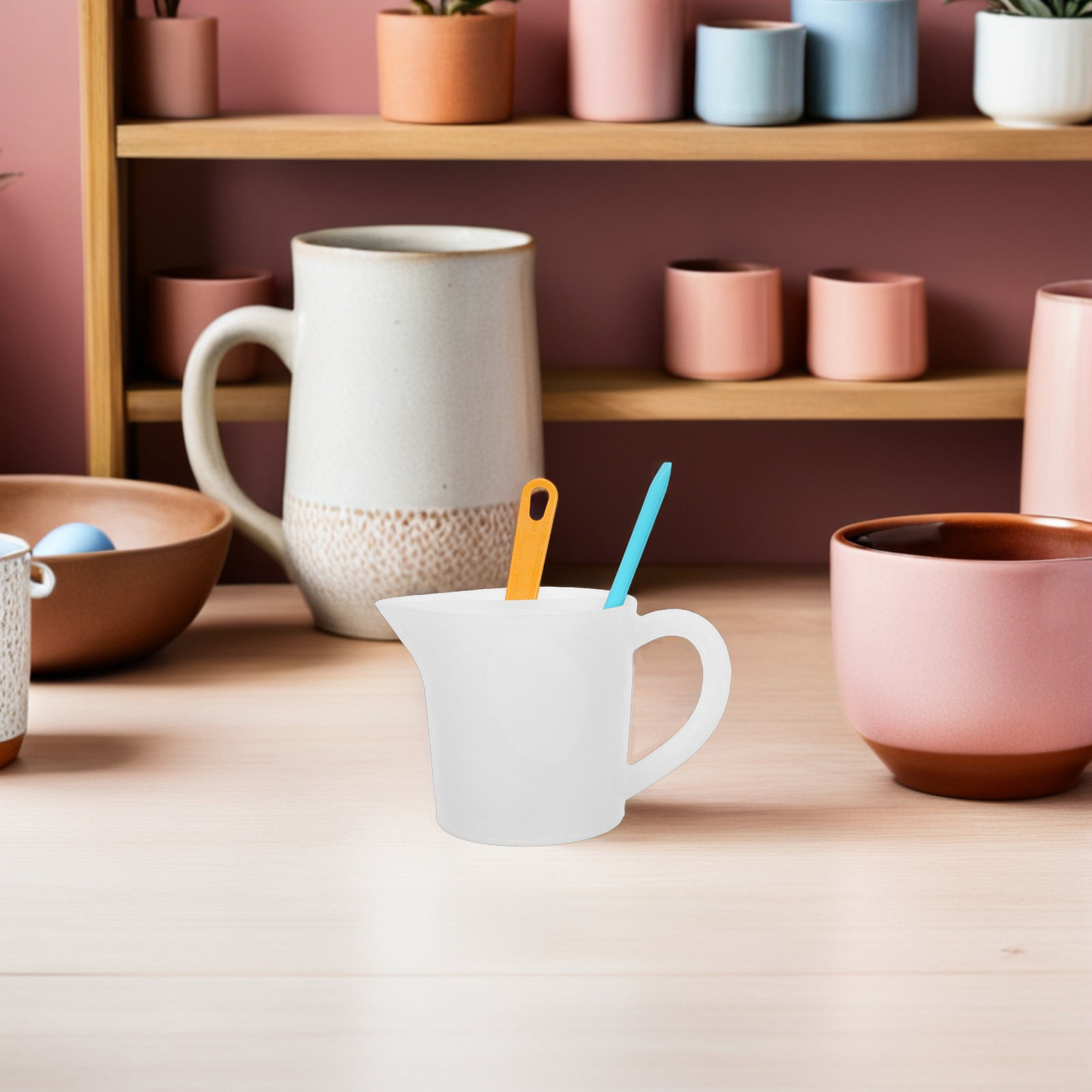 1 juego de vasos para verter p - Mixing Cup Silicone reseña y precio